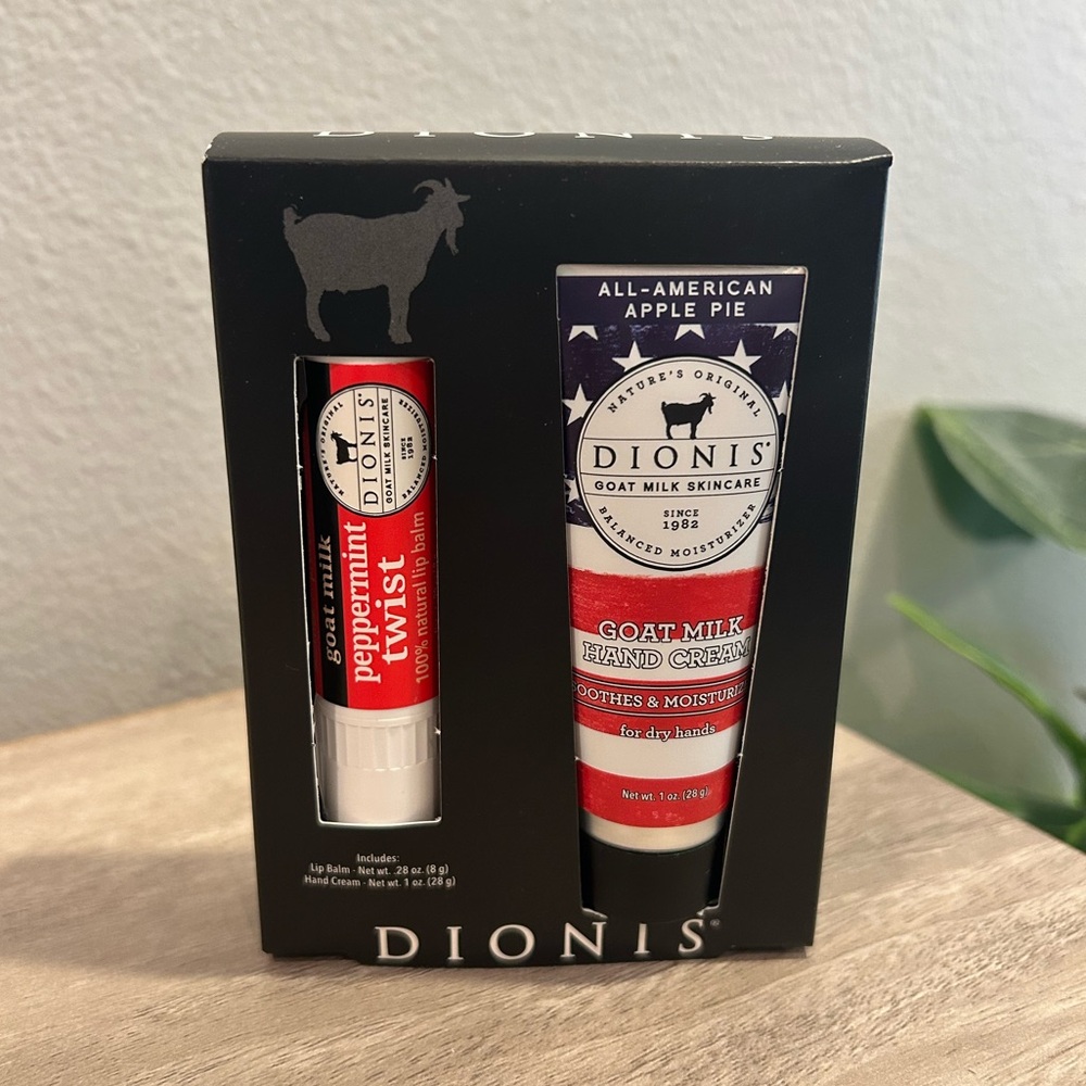 Dionis Goat Milk Skincare Lotion and Lip Balm Set